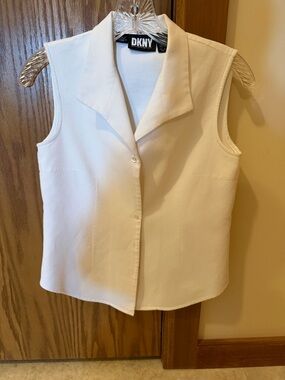 Outstanding White Pique Blouse